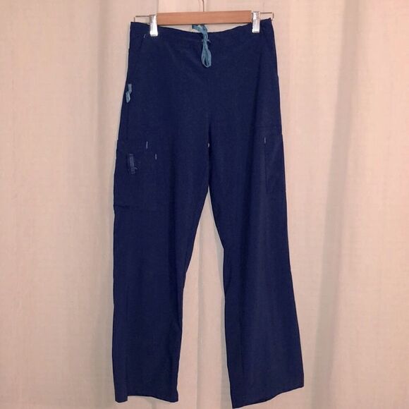carhartt SP Indigo Teal Details Drawstring Scrub Pants - Picture 1 of 14